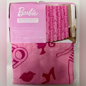 NWT BARBIE Fabric Shower Curtain Pink,  Beach Barbie 1959 Hard To Find Tik Tok